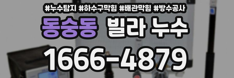 동숭동 빌라 누수
