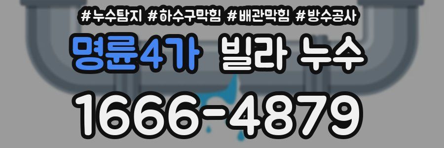 명륜4가 빌라 누수