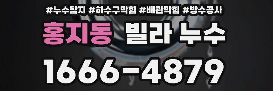 홍지동 빌라 누수