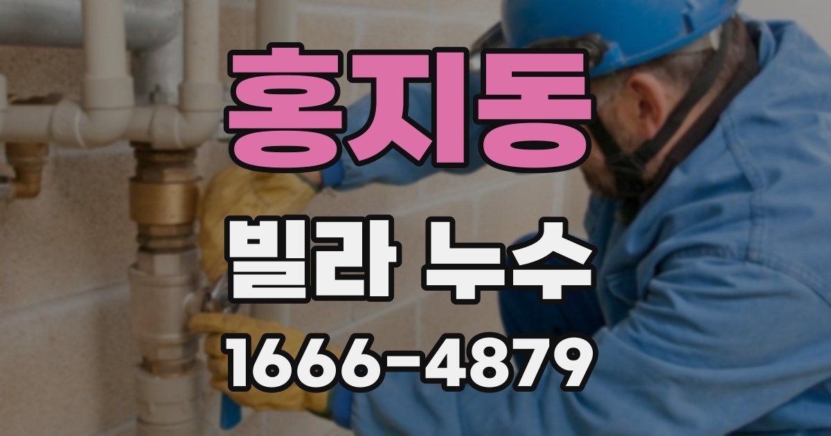홍지동 빌라 누수