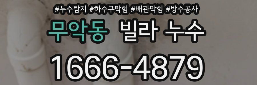 무악동 빌라 누수