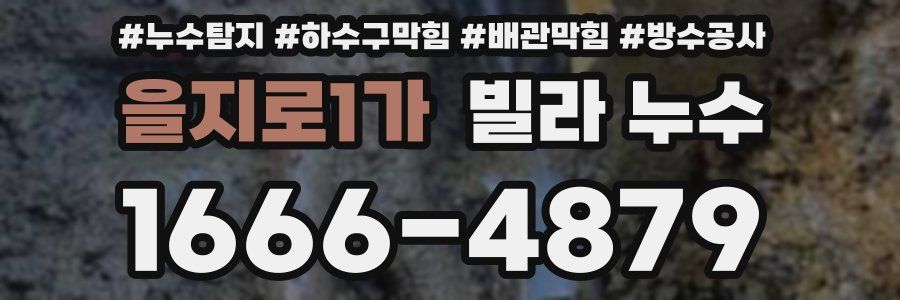 을지로1가 빌라 누수