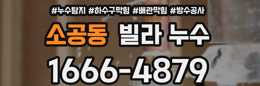 소공동 빌라 누수