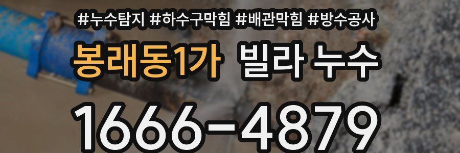 봉래동1가 빌라 누수