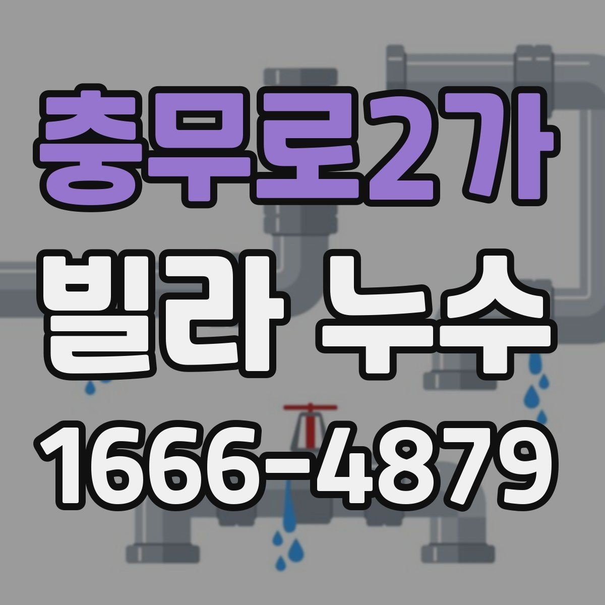 충무로2가 빌라 누수 현장 조사에서 중요한 체크포인트