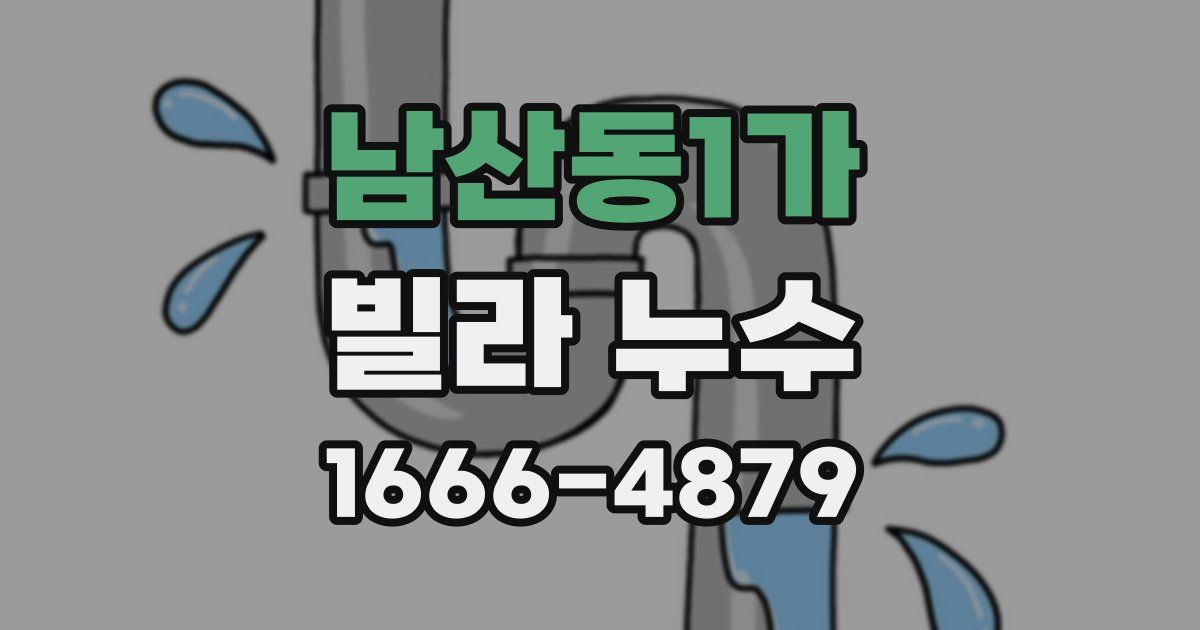 남산동1가 빌라 누수