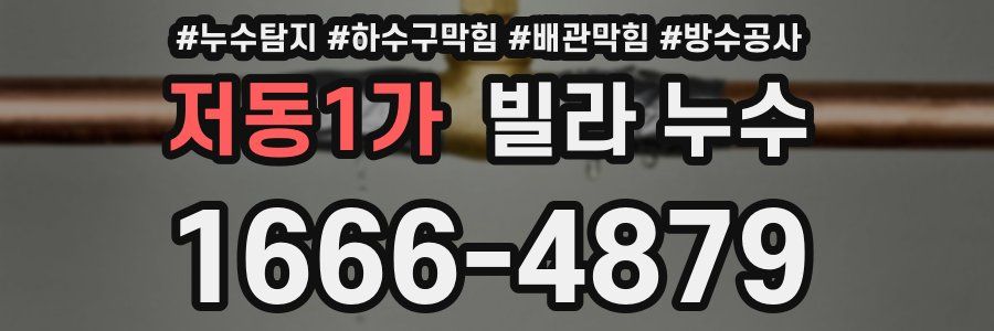 저동1가 빌라 누수