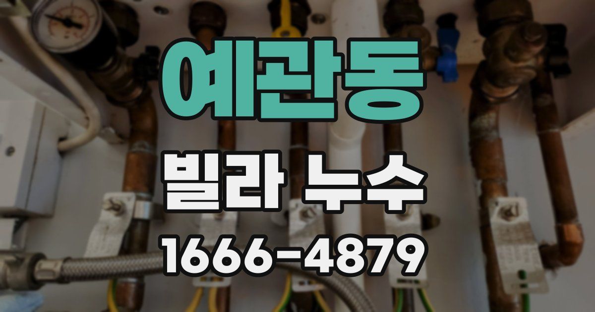예관동 빌라 누수