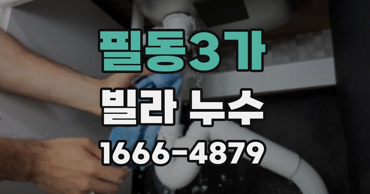 필동3가 빌라 누수