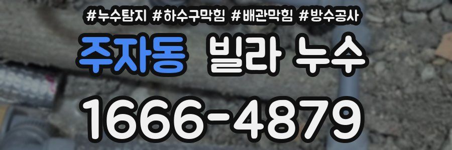 주자동 빌라 누수