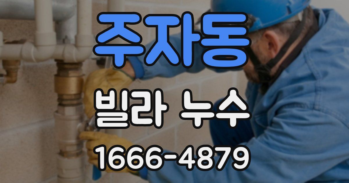 주자동 빌라 누수