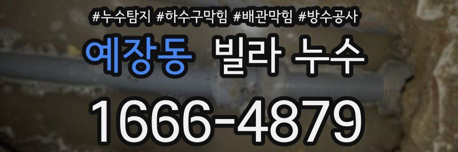예장동 빌라 누수