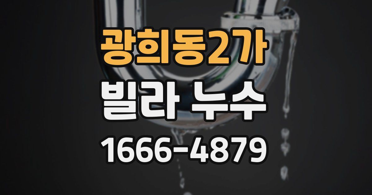 광희동2가 빌라 누수