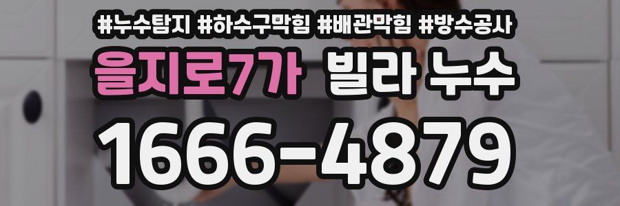을지로7가 빌라 누수