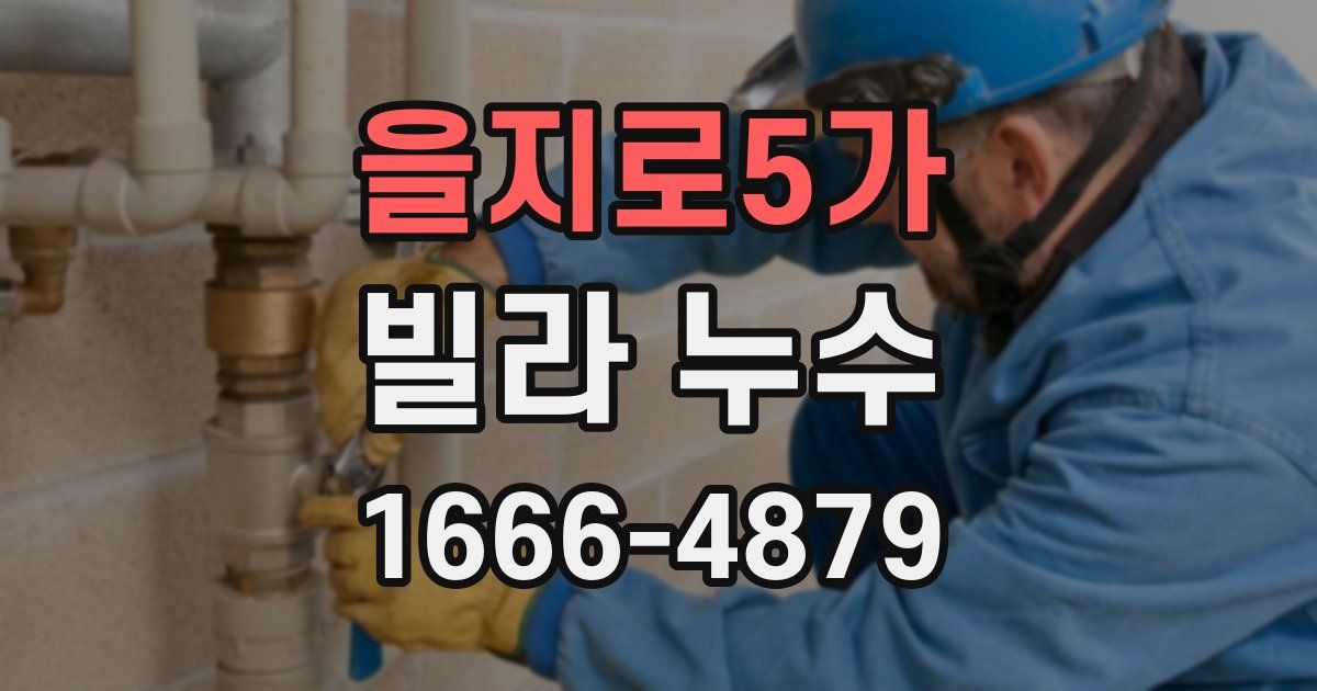 을지로5가 빌라 누수