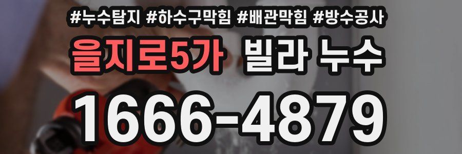 을지로5가 빌라 누수