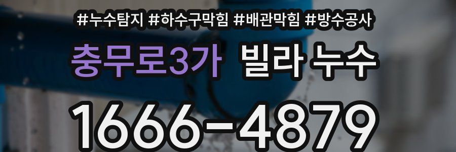 충무로3가 빌라 누수