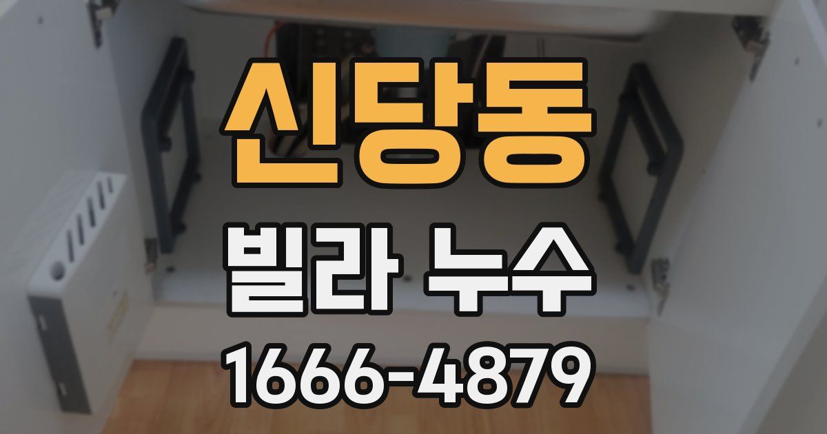 신당동 빌라 누수