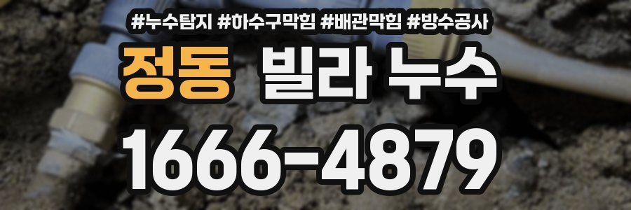 정동 빌라 누수
