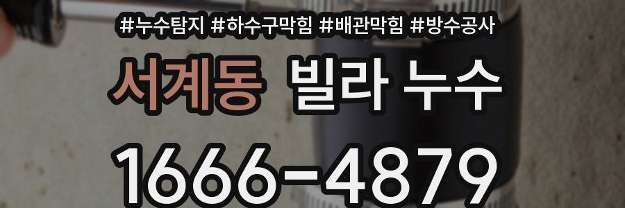 서계동 빌라 누수