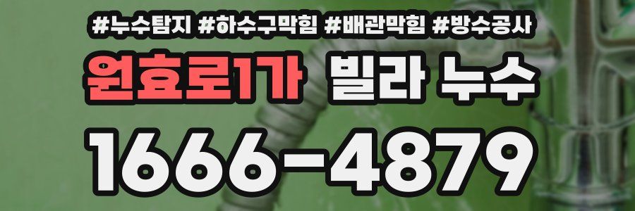 원효로1가 빌라 누수