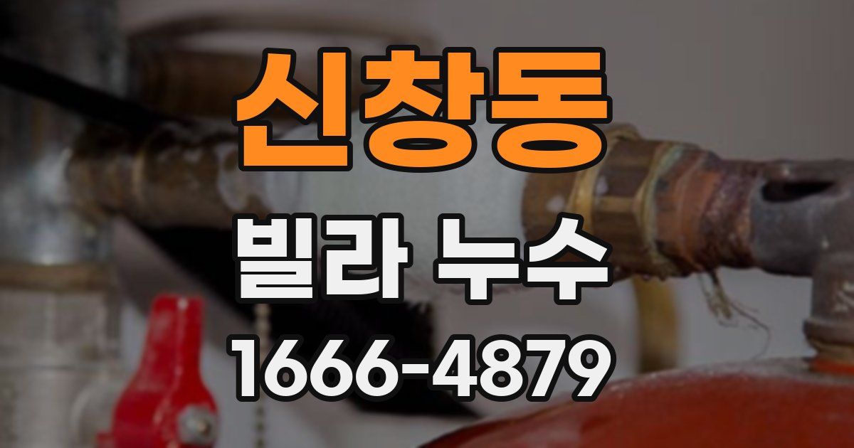 신창동 빌라 누수