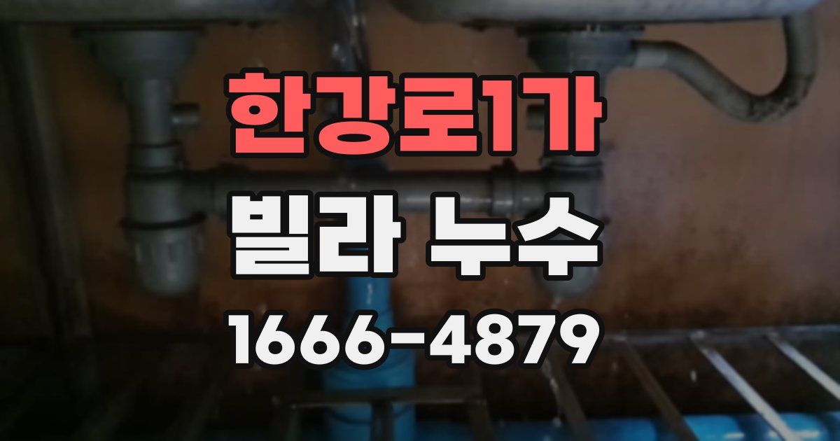 한강로1가 빌라 누수