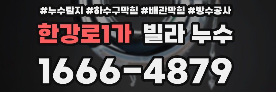 한강로1가 빌라 누수