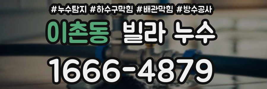 이촌동 빌라 누수