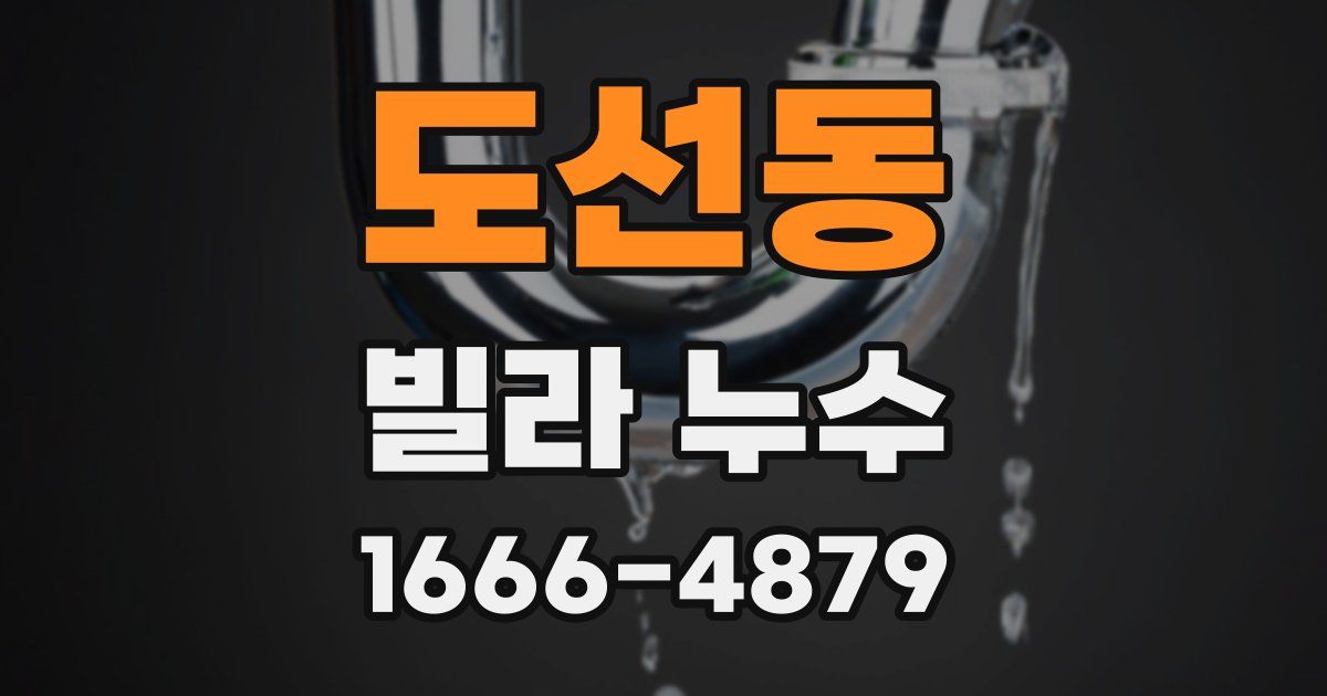 도선동 빌라 누수