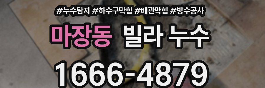 마장동 빌라 누수