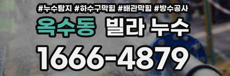 옥수동 빌라 누수