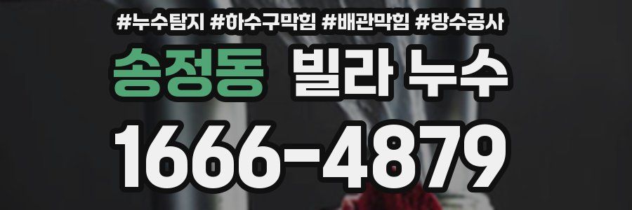 송정동 빌라 누수