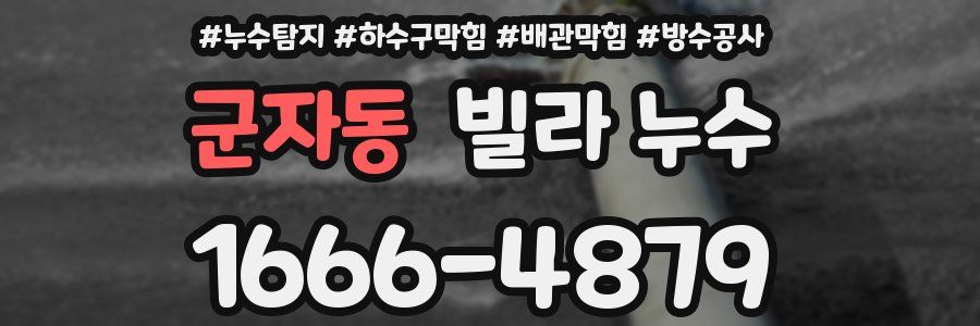 군자동 빌라 누수