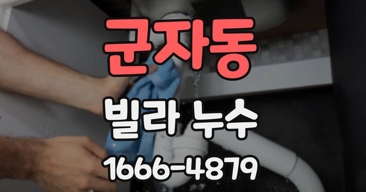 군자동 빌라 누수