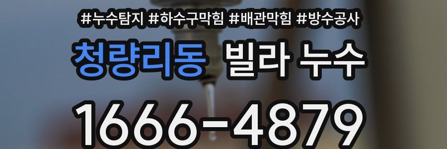 청량리동 빌라 누수