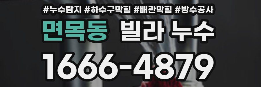 면목동 빌라 누수