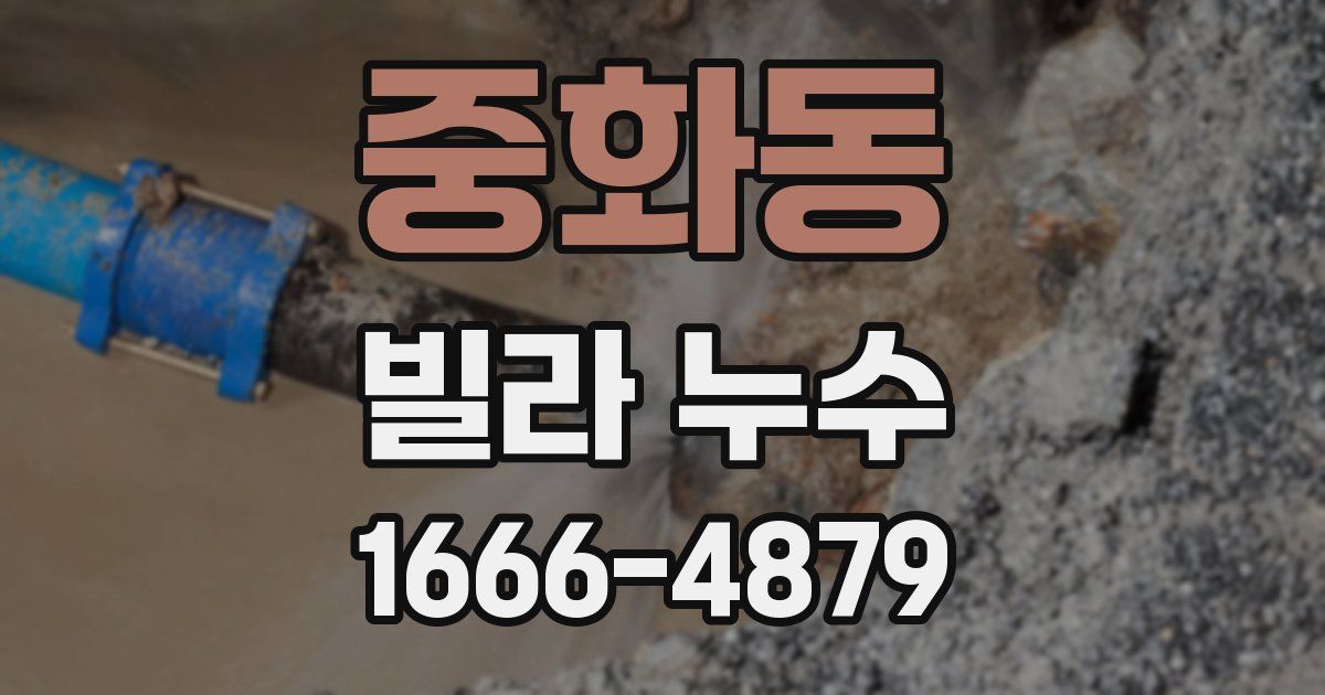 중화동 빌라 누수