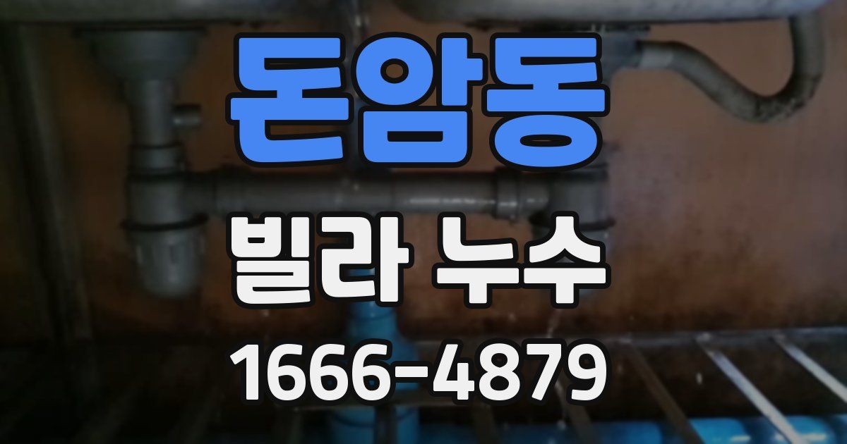 돈암동 빌라 누수