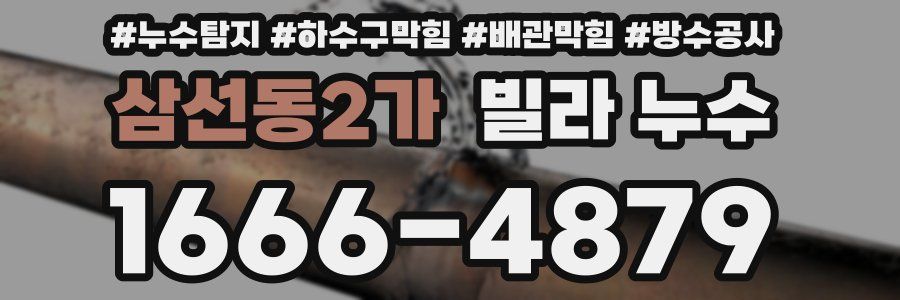 삼선동2가 빌라 누수