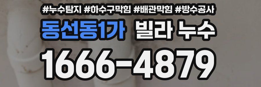 동선동1가 빌라 누수