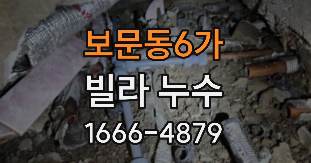 보문동6가 빌라 누수