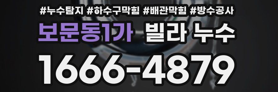 보문동1가 빌라 누수