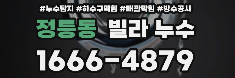 정릉동 빌라 누수