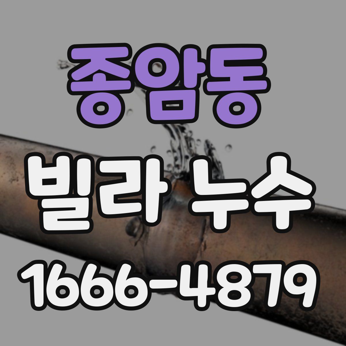 종암동 빌라 누수