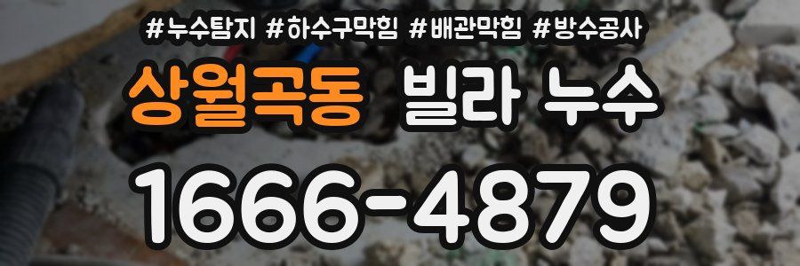 상월곡동 빌라 누수