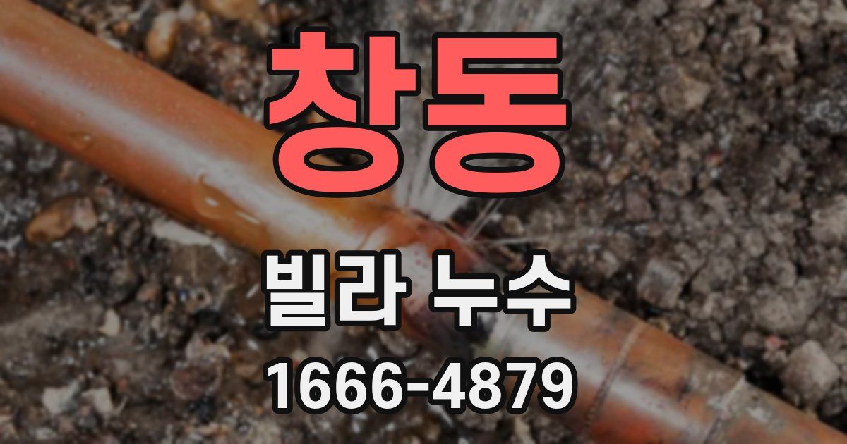 창동 빌라 누수