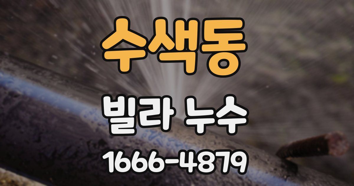 수색동 빌라 누수