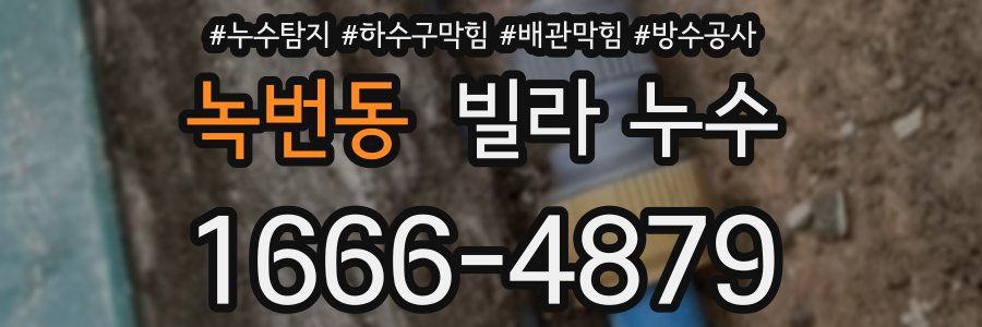 녹번동 빌라 누수