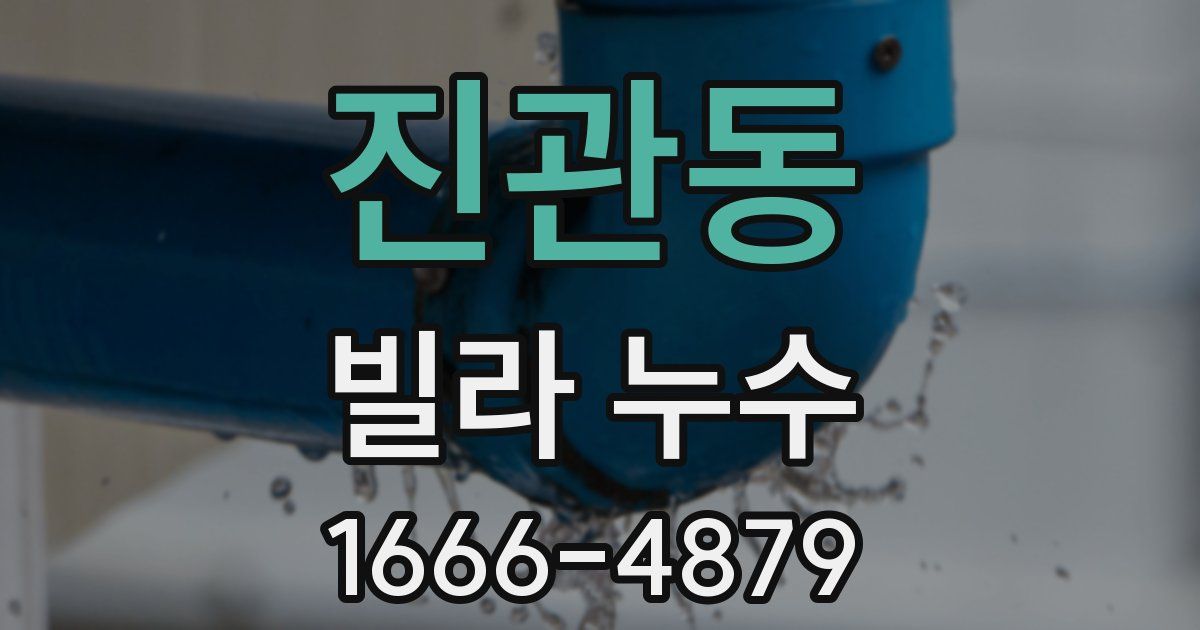진관동 빌라 누수